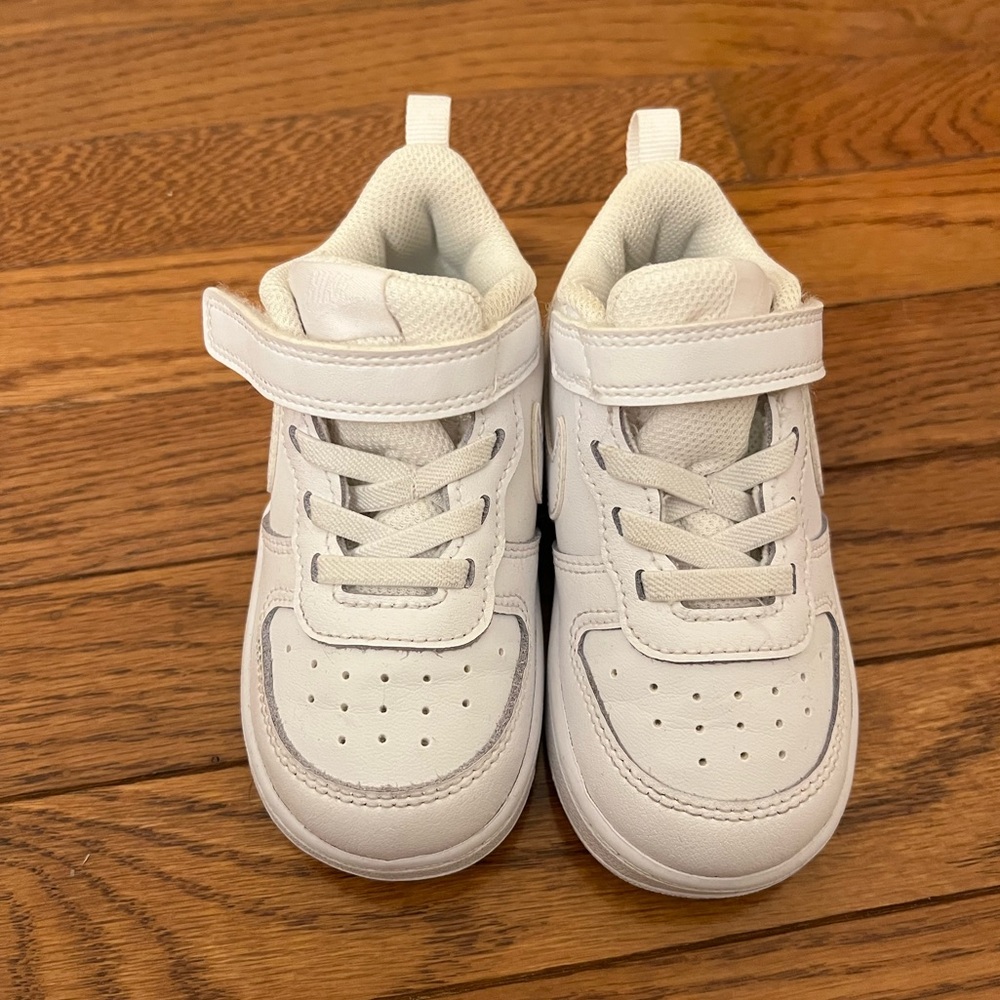 Nike Court Borough Low 2 White Sneakers Toddler Size 8c